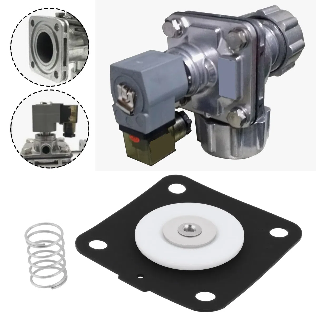 1 Set Kit de Reparación de Diafragma de Repuesto 2353600 Compatible con Goyen K2501 M1183B Válvula de Pulso