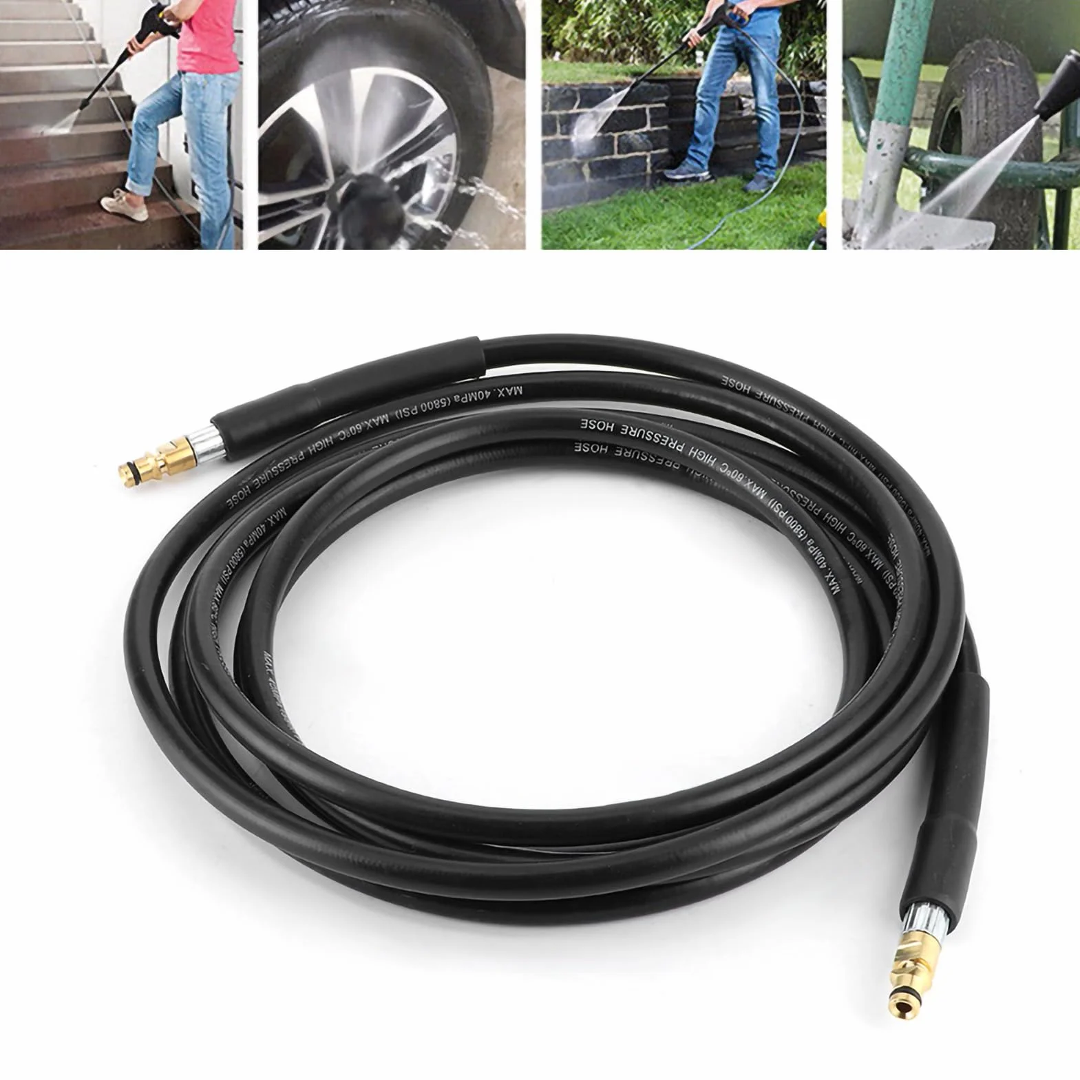 Manguera de Repuesto Karcher K3, Manguera de Limpieza de Agua de Alta Presión para Karcher K2 K3 K4 K56m/19.69ft (6 metros)