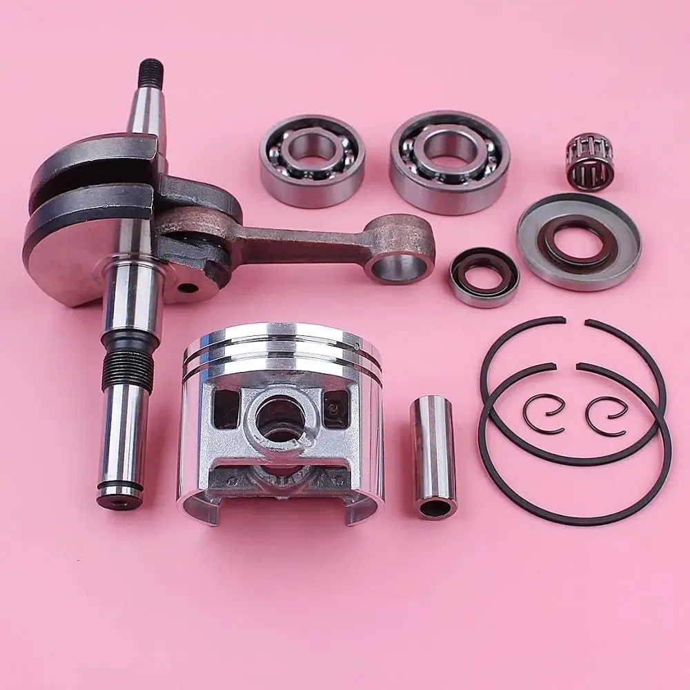 Kit de Aceite de cojinete de cigüeñal de Motosierra Compatible y Kit de pistón para MS380 038 Modelos 52 mm