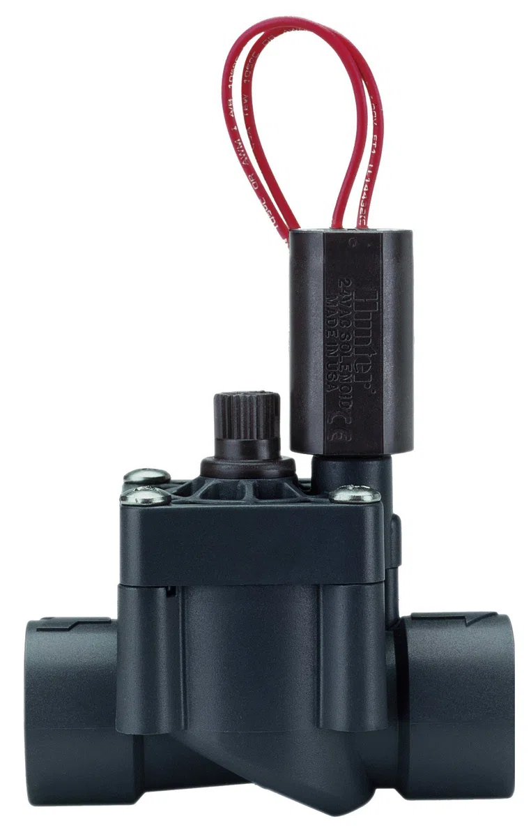 ALTADEX Hunter SRV101B - Electroválvula 1", con regulador de caudal, Color Negro
