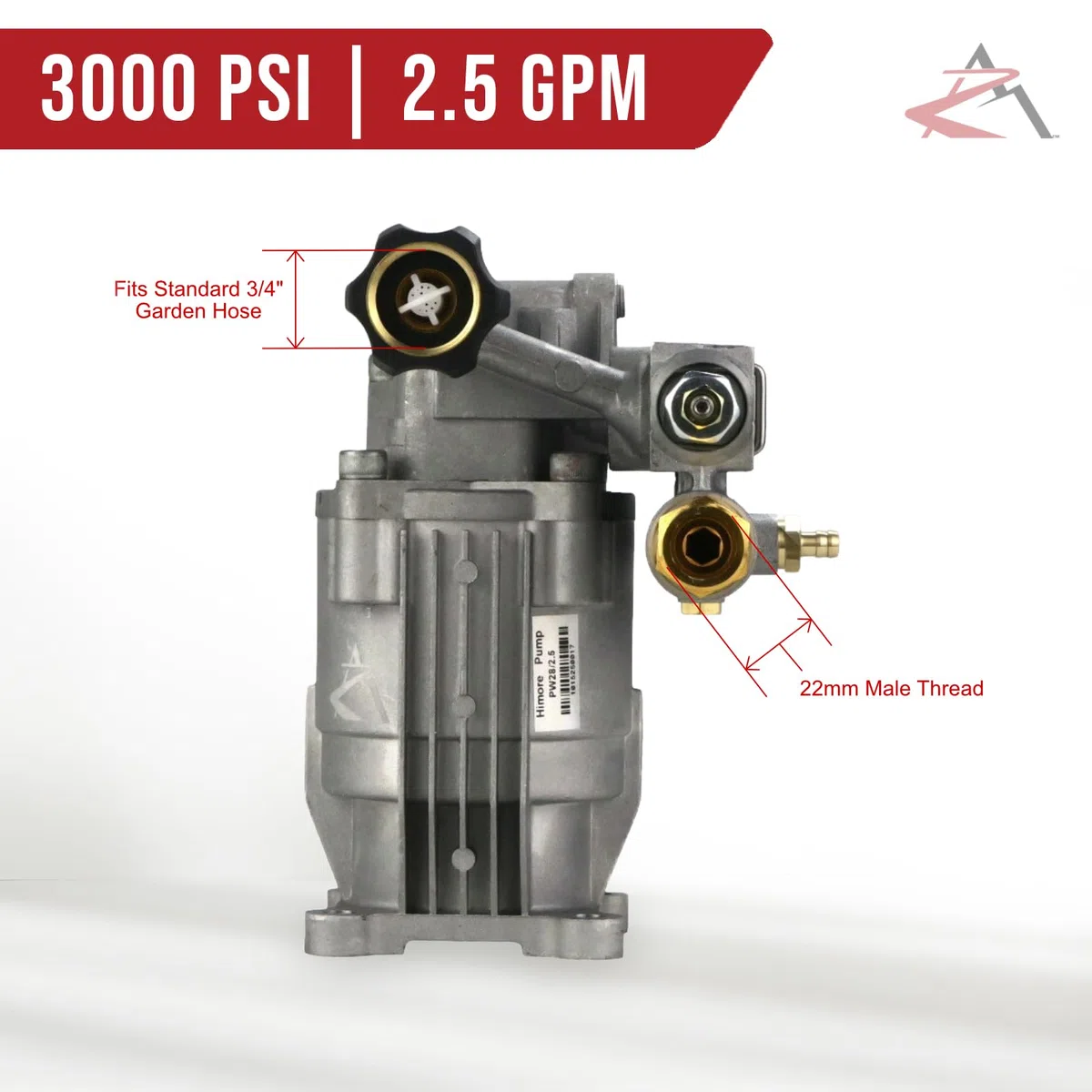 Bomba de agua para lavadora a presión eléctrica para motores pulverizadores Simpson MSH3125, MSH3125-S