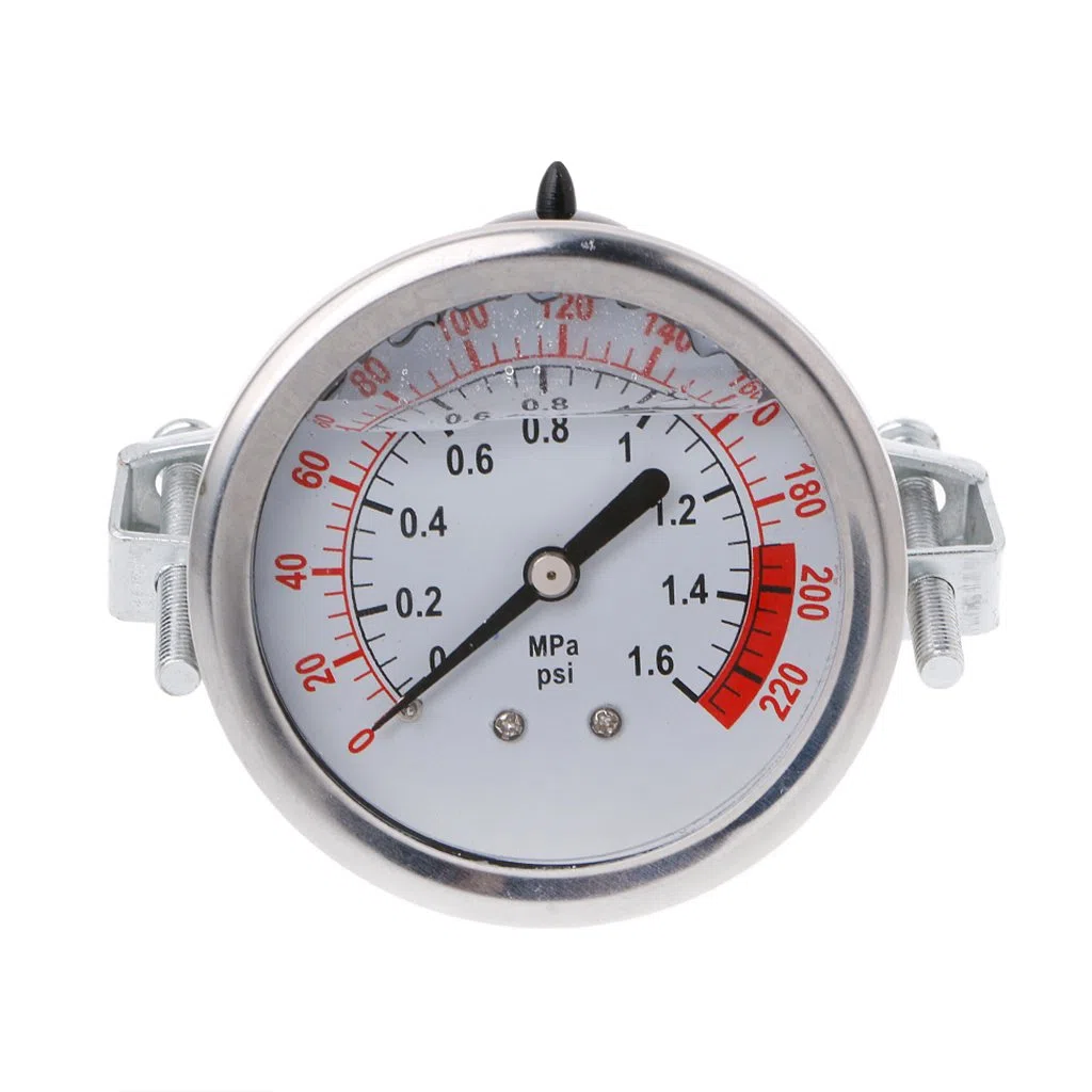 0-1.6MPa 0-220psi Medidor de presión de Agua líquida Medidor 1/4 "f Bomba de ósmosis inversa