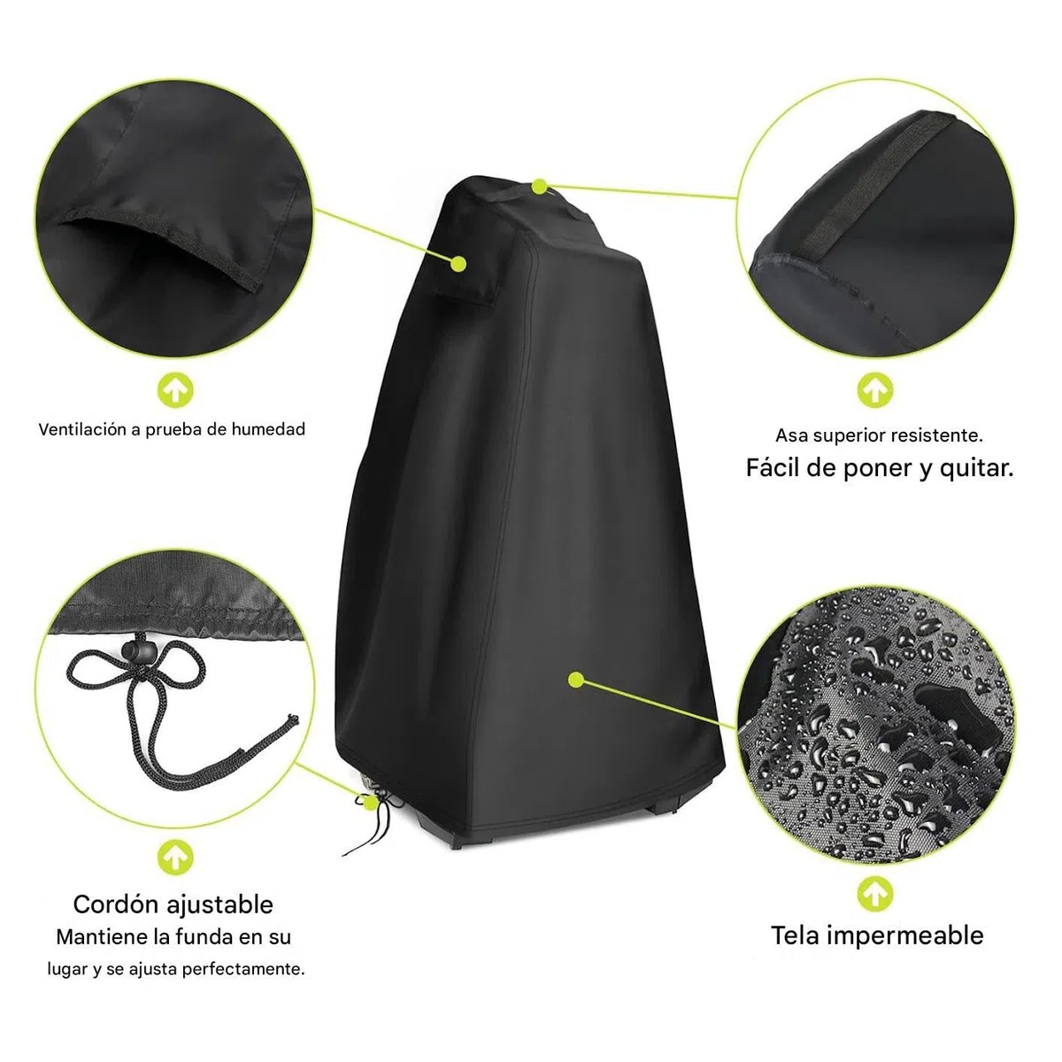 Funda para Limpiadora a Presión | Cubierta Protectora para Hidrolimpiadora Eléctrica | Protector Impermeable para Máquina de Limpieza en Interior y Exterior | Protección para Almacenamiento en