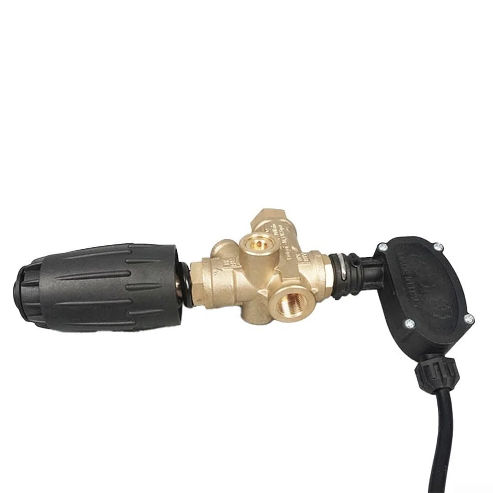 Besttoolifes Válvula de descarga de limpieza de alta presión con interruptor de presión integrado, construcción metálica, 21 x 11 x 6 cm, para VRT3-310PS6 y VRT3310PS6