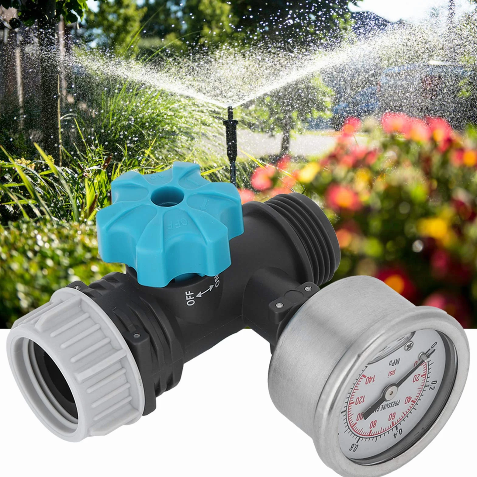 Reductor de presión Regulador de presión Regulador de presión de agua Válvula de presión de agua Ajuste de presión visualizado Reductor de presión de agua para jardín