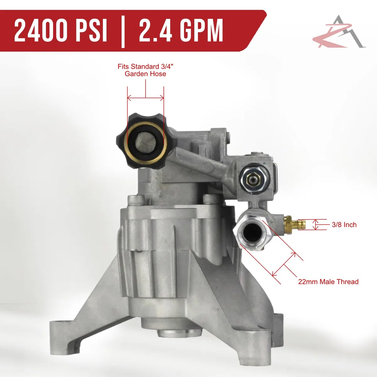 The ROP Shop | 2400 PSI Bomba de lavadora a presión para Husky HU80520, HU80530, HU80531, HU80931