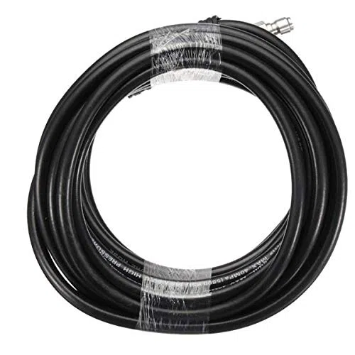Tubo de 10 m de conexión rápida 3/8 manguera de alta presión negro para lavadora a presión