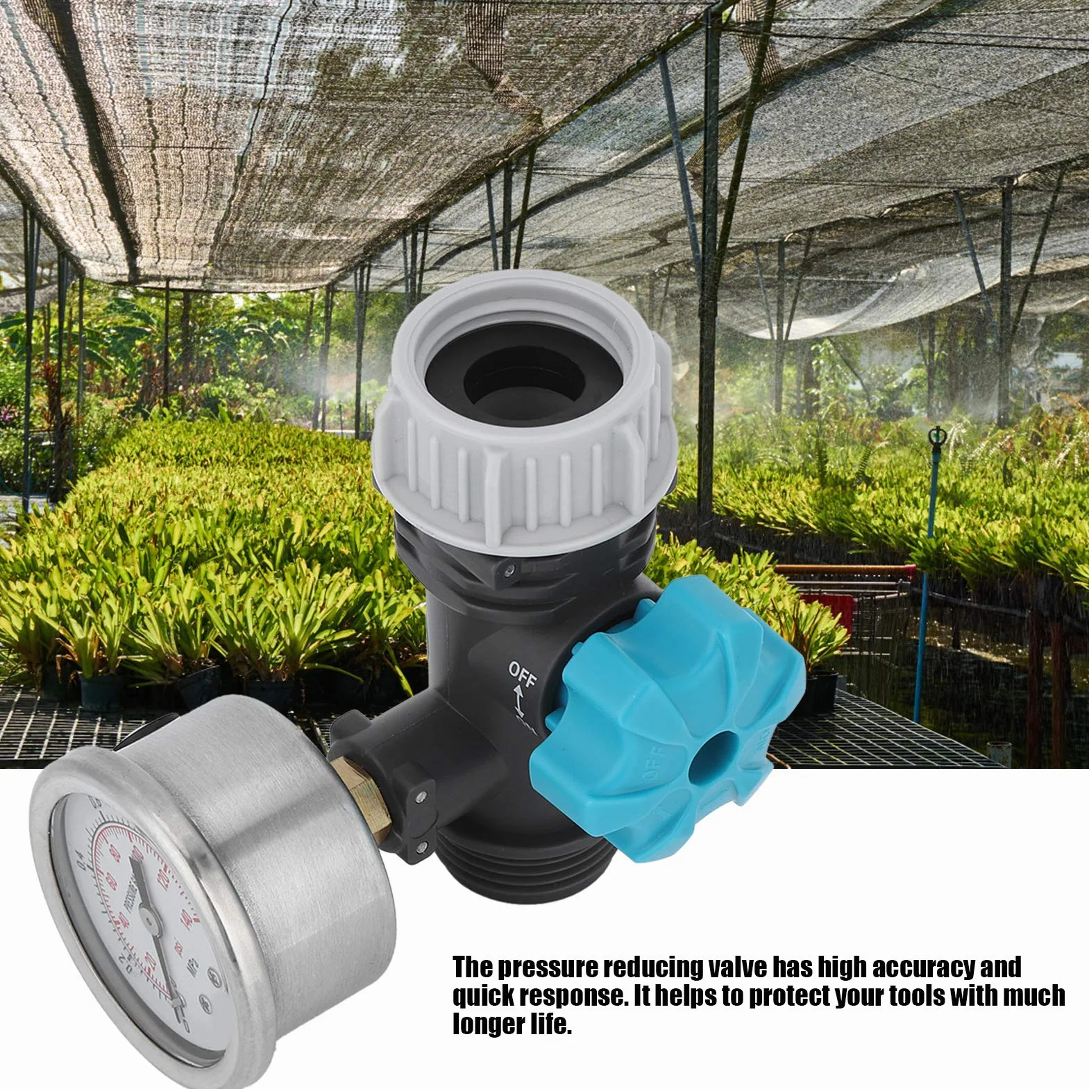 Reductor de presión Regulador de presión Regulador de presión de agua Válvula de presión de agua Ajuste de presión visualizado Reductor de presión de agua para jardín