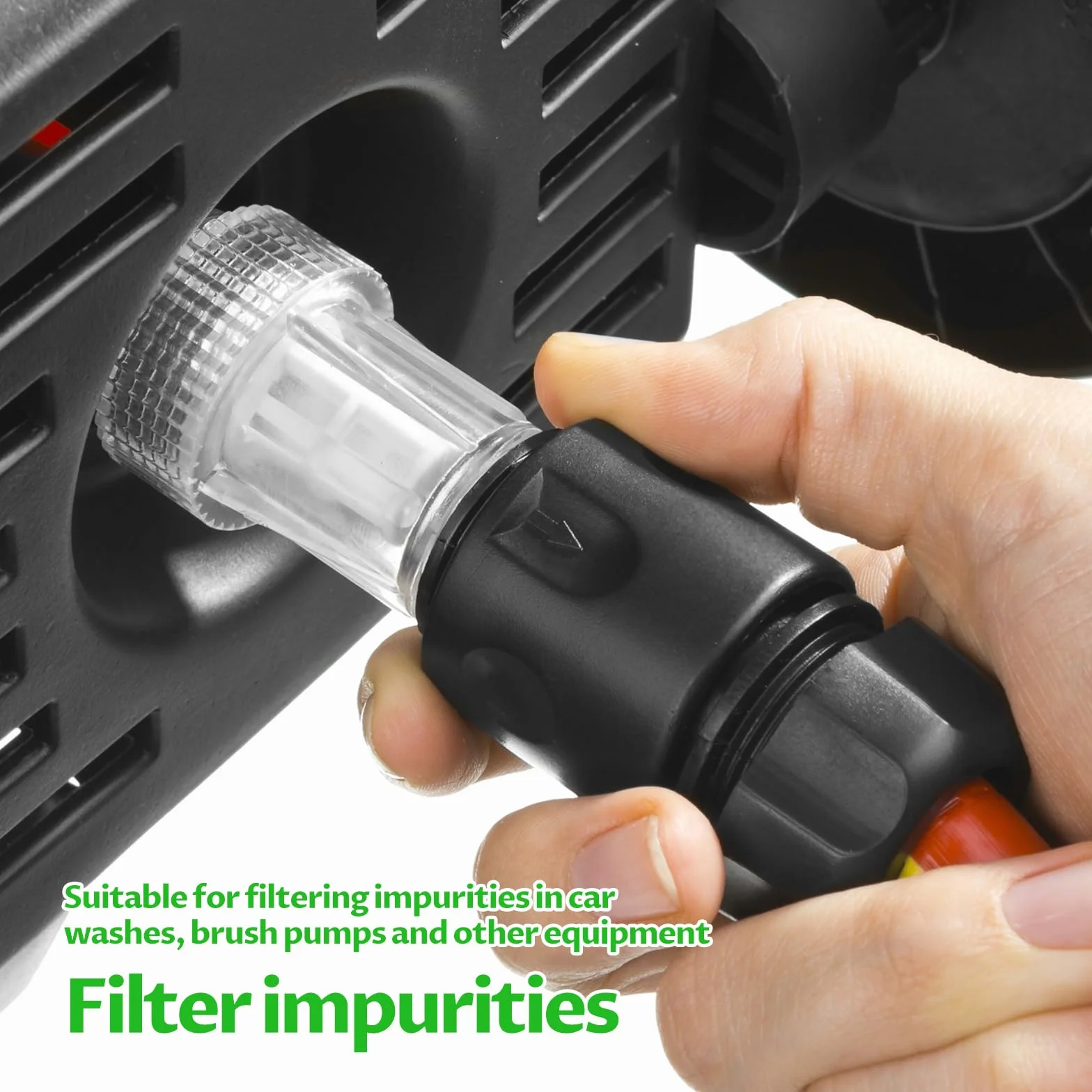 5pcs Filtro para Hidrolimpiadoras, Accesorios Hidrolimpiadora, Filtro de Agua para Conector de Entrada de Agua de 3/4, Filtro para Bomba de Jardín, para Lavadora a Presión