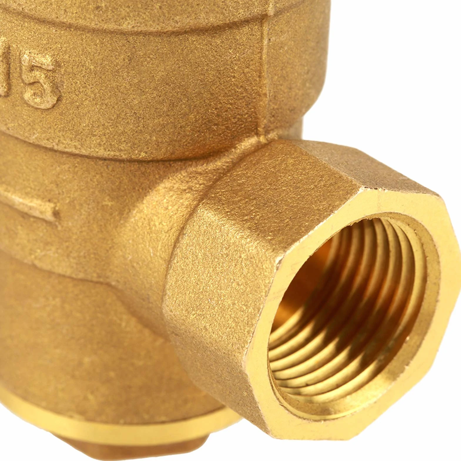 Reductor de regulador de presión de agua ajustable de latón YUMILI DN15 con medidor de calibre