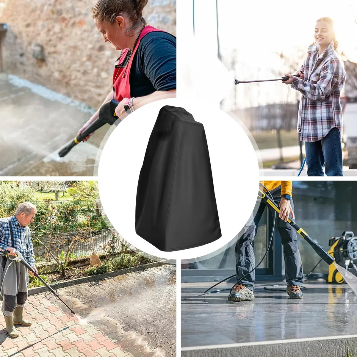 Funda para Limpiadora a Presión | Cubierta Protectora para Hidrolimpiadora Eléctrica | Protector Impermeable para Máquina de Limpieza en Interior y Exterior | Protección para Almacenamiento en