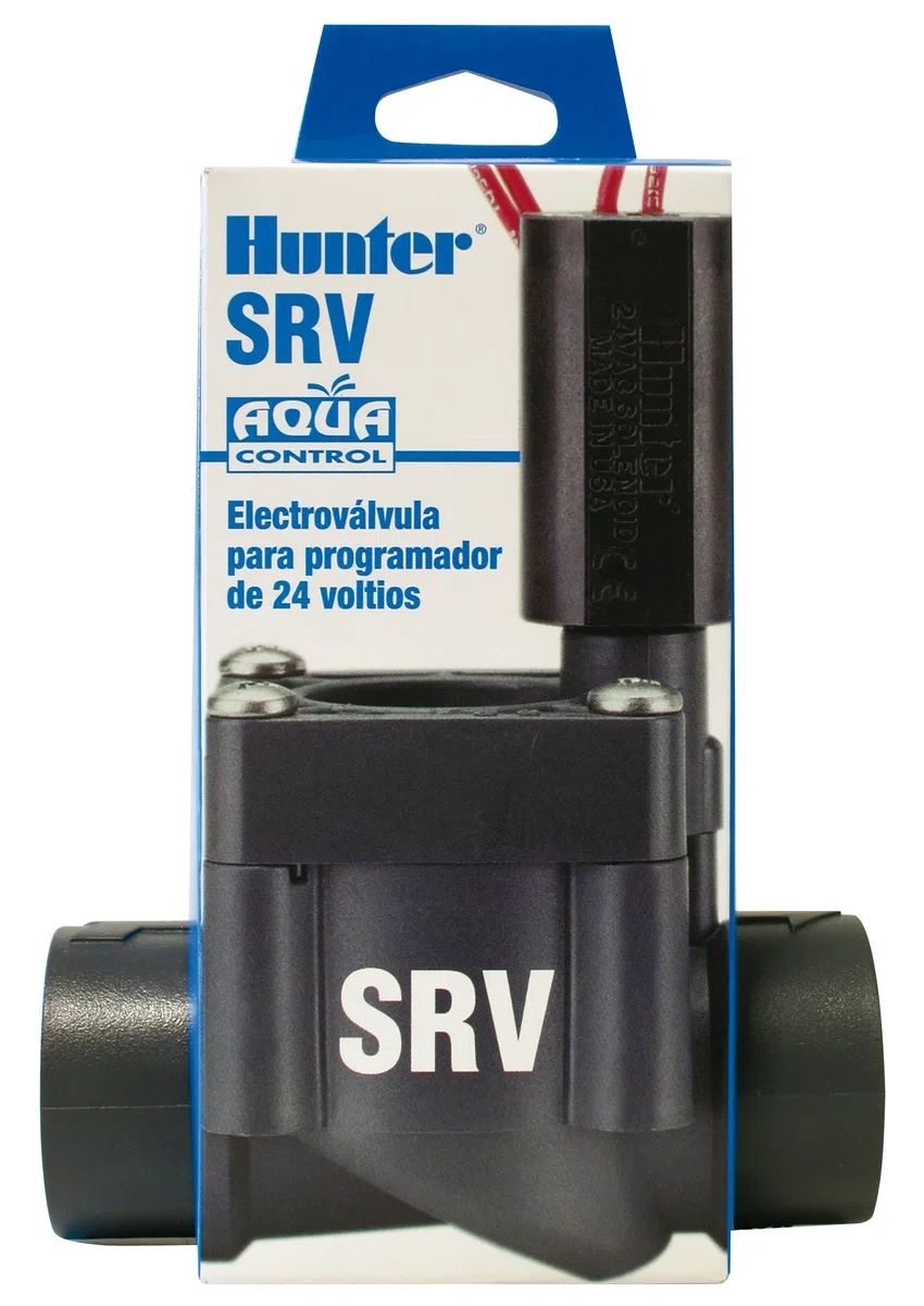 ALTADEX Hunter SRV101B - Electroválvula 1", con regulador de caudal, Color Negro