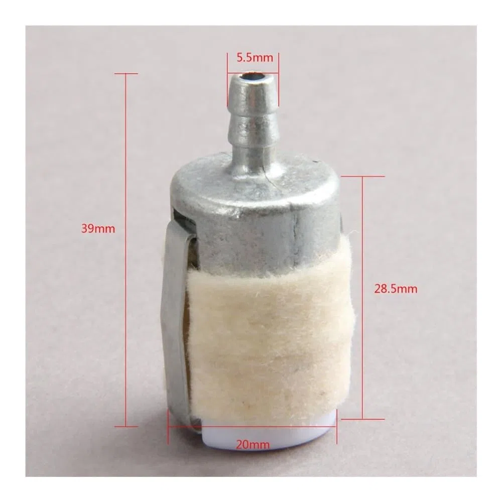 5 uds 10 Uds 20 Piezas Uds Combustible con algodón Apto for Motosierra 45CC 52CC 58CC 4500 5200 5800(100pcs)