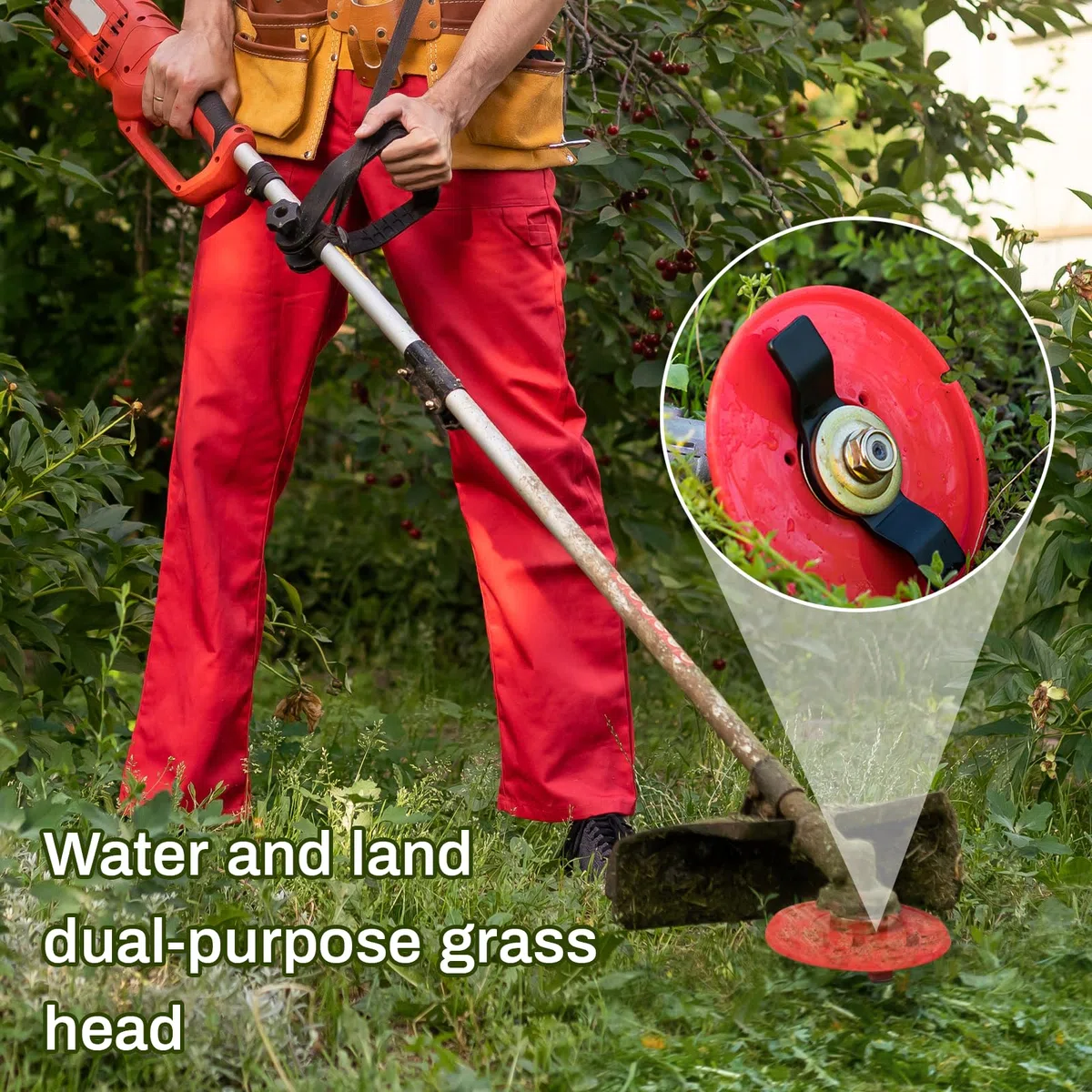 Disco Desbrozadora, Cuchillas Desbrozadora Universal, Disco Desbrozadora para Maleza, Accesorios de Desbrozadora, Adecuado para Deshierbe de Arrozales y Desmalezado de Tierras. (L)