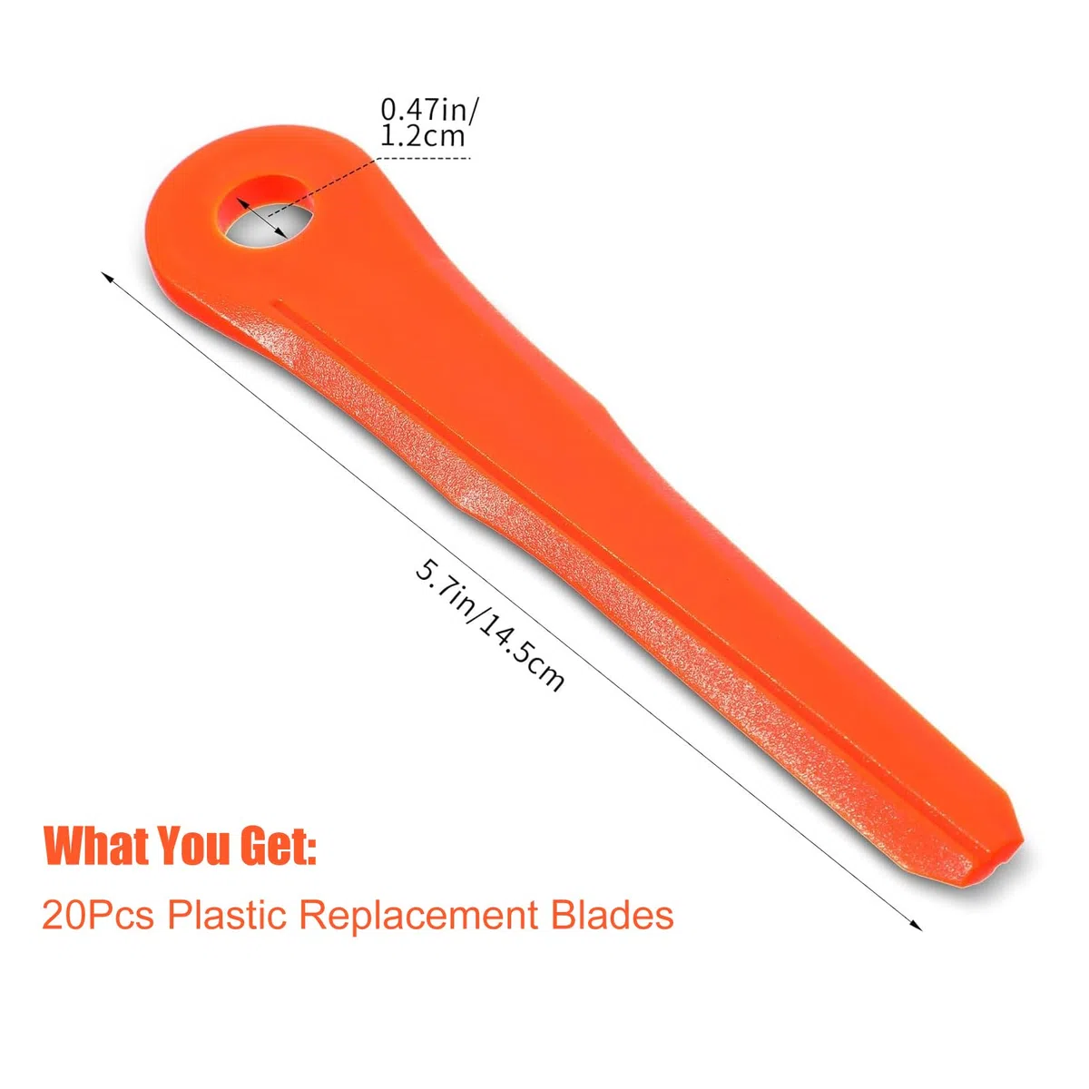 Chuancheng Paquete de 30 cuchillas de plástico 4002 007 1000 para cabezales de recortadora Stihl Weed Eater Blade Polycut 6-2, 6-3, 7-3, Polycut 28-2, 48-2, 47-3