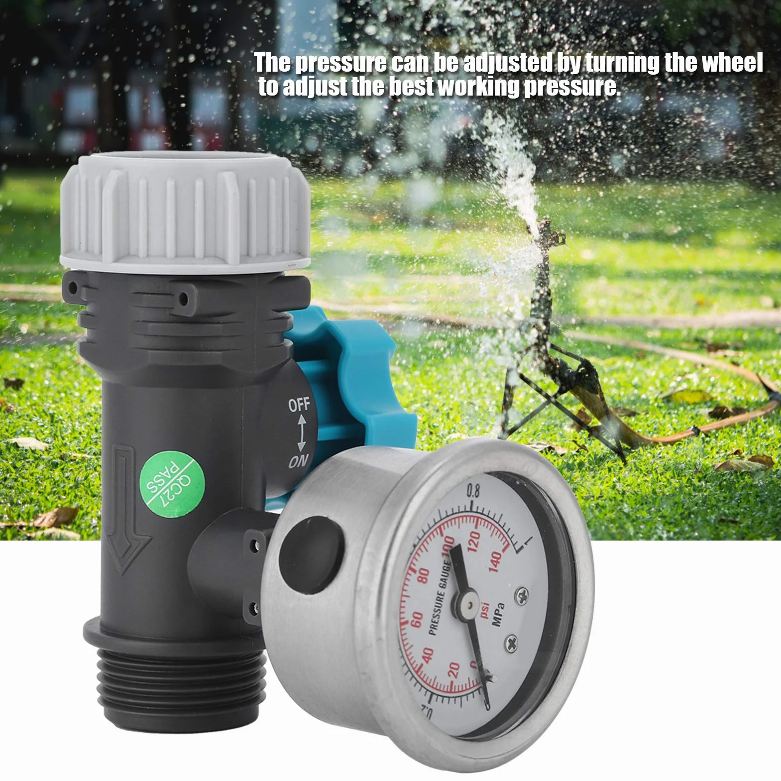 Reductor de presión Regulador de presión Regulador de presión de agua Válvula de presión de agua Ajuste de presión visualizado Reductor de presión de agua para jardín
