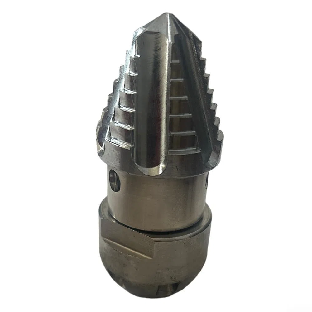 Boquilla de limpieza de drenaje giratoria de alta presión de acero inoxidable, herramienta de desatascamiento de tuberías de alcantarillado para máquinas de dragado de zanjas de drenaje (70