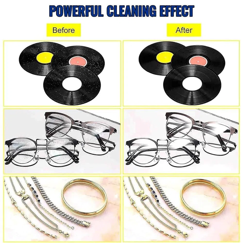 Limpiador ultrasónico de discos de vinilo de 6 litros, sistema de limpieza de discos de vinilo con calefacción de 180 W con rejilla de secado Limpieza de LP de doble cara con rotación automática