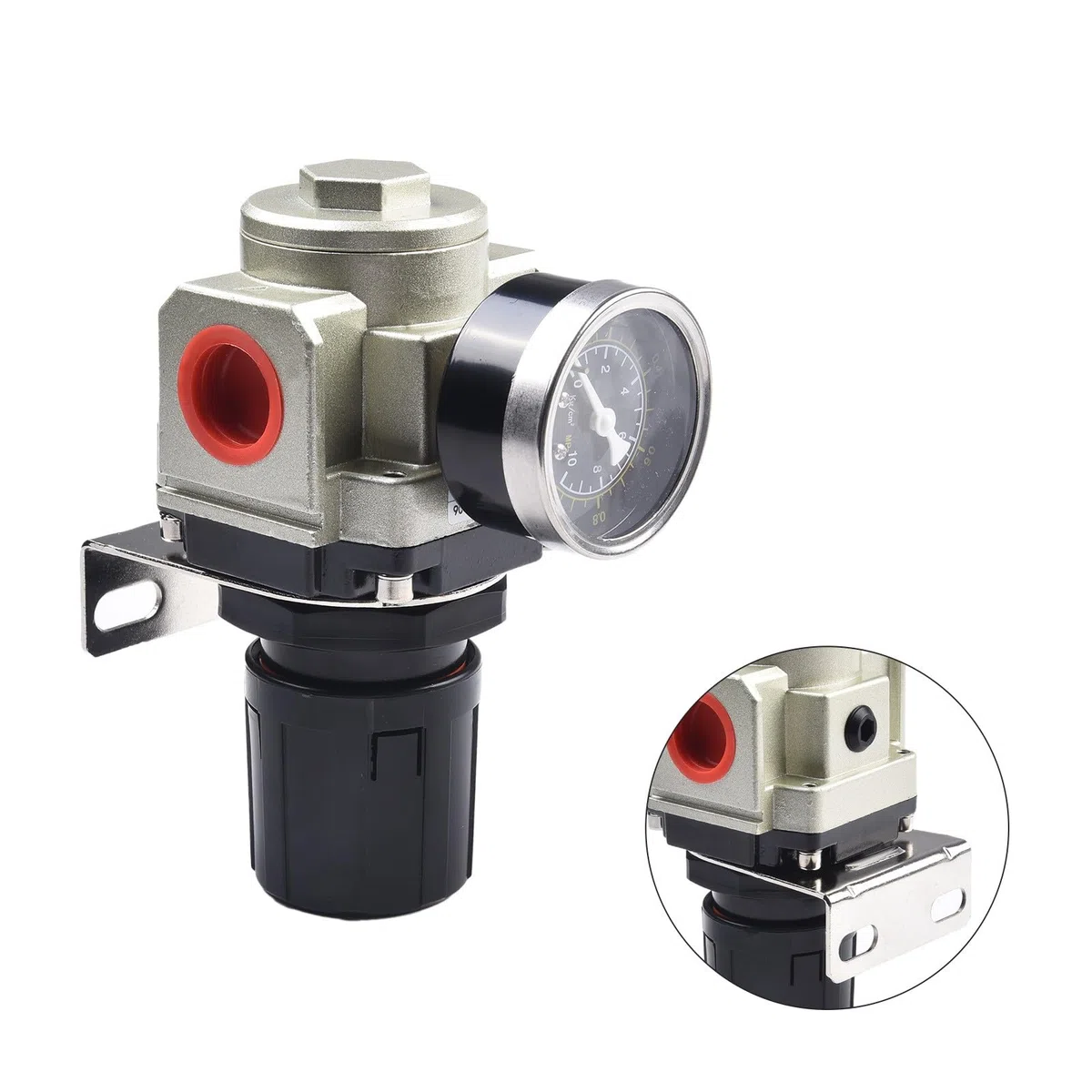 Válvula reguladora de presión AR3000-03, interfaz de 3/8 pulgadas, presión ajustable 0,05-0,85 MPa, para sistemas de aire comprimido