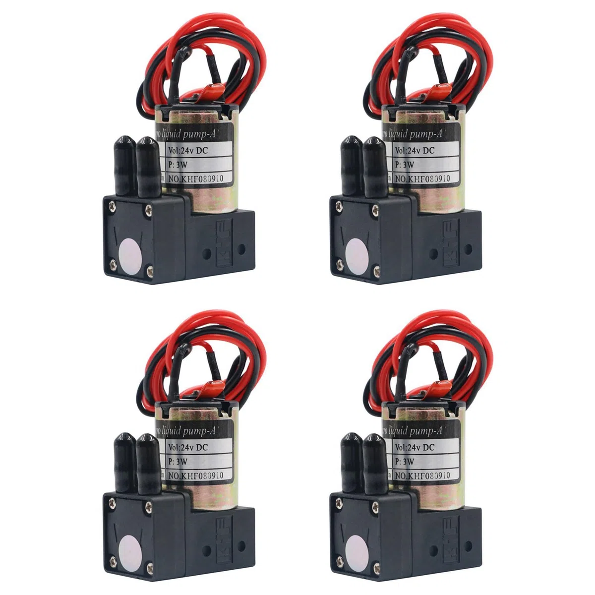 4X Motor de Presión Bomba de Tinta MáQuina de FotografíA para Interiores y Exteriores Bomba de Succión Bomba de LíQuido Bomba de Diafragma de 24 V