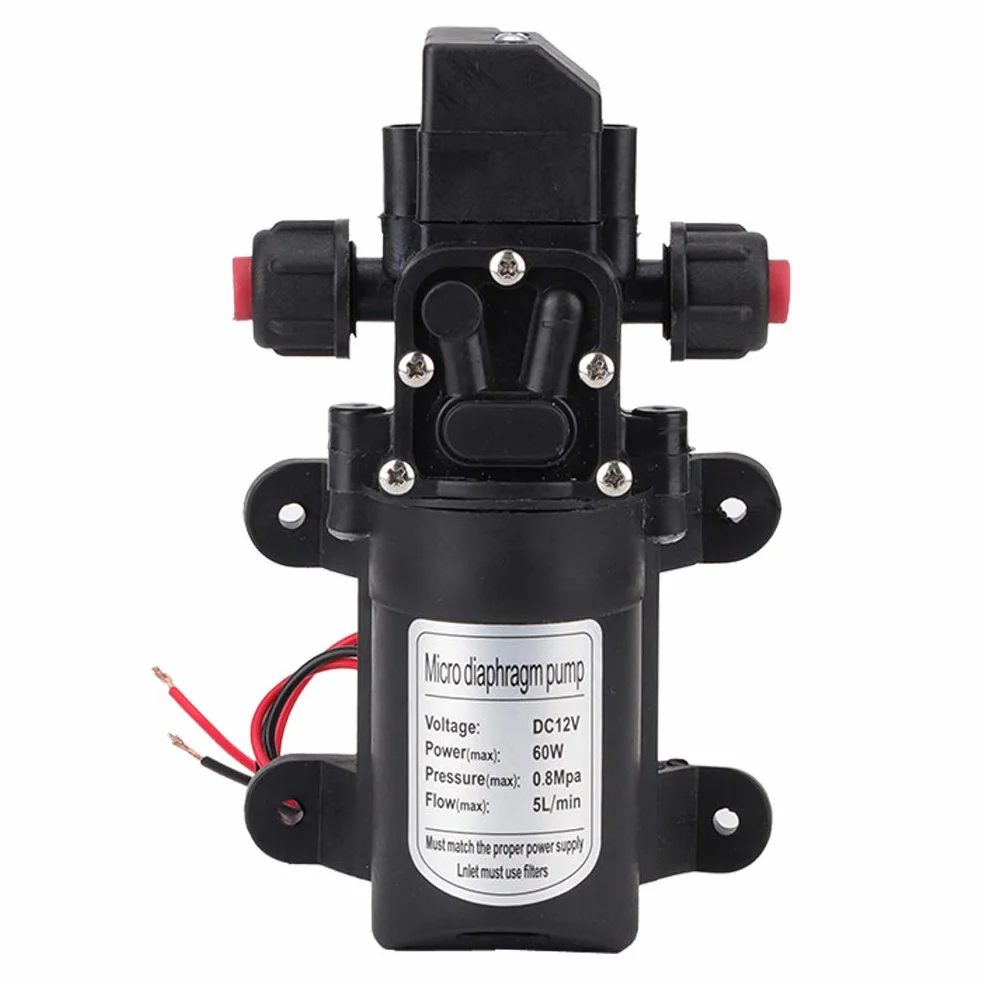 Bomba de agua para autocaravana, 12 V, presión, membrana autocebante con interruptor, bombas automáticas de alta presión, para camping, barco y limpieza de coche