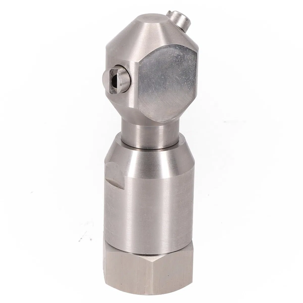 Boquilla de lavado de tanques de acero inoxidable giratorio de 360 grados, 1/2 pulgada, para limpiar tanques de hasta 8 pies de diámetro