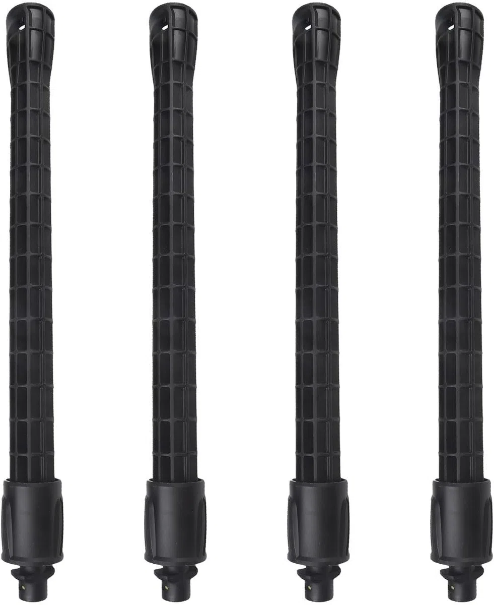 Barra de extensión de lanza de pulverización para Karcher para PS20, K2, K3, K4, K5, accesorio de lavadora a presión de 1.7 x 17.5 pulgadas (4 piezas)