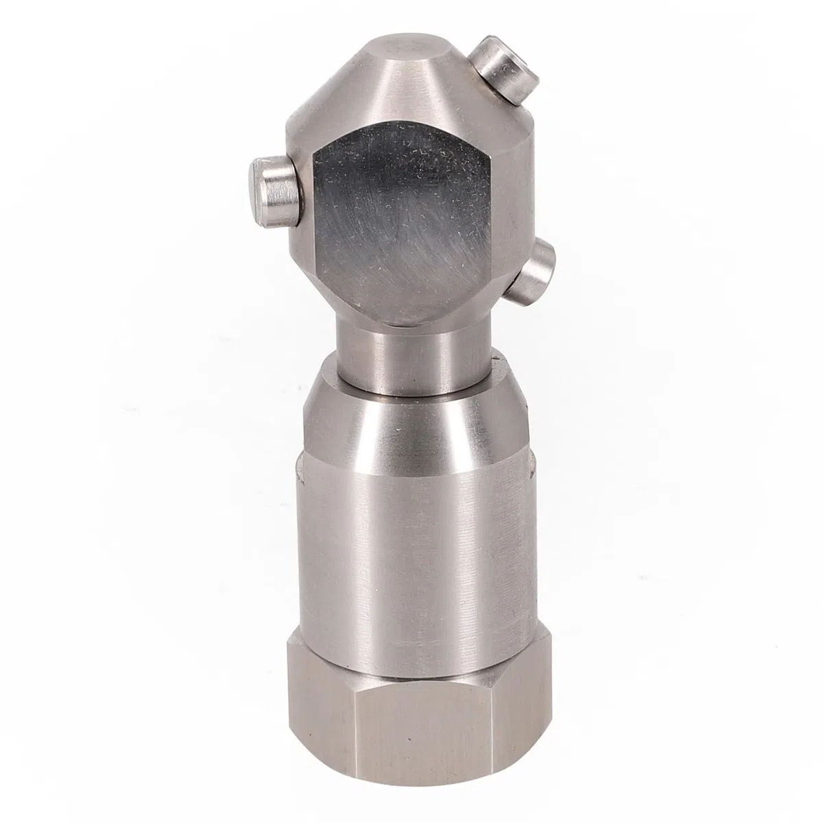 Boquilla de lavado de tanques de acero inoxidable giratorio de 360 grados, 1/2 pulgada, para limpiar tanques de hasta 8 pies de diámetro