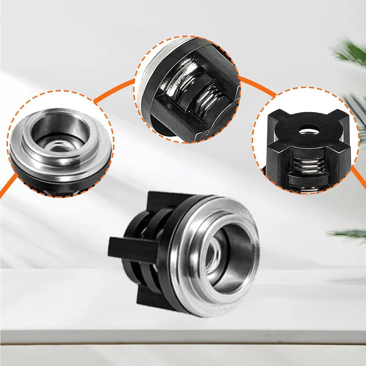 Kit de repuesto de bombas de lavadora de alta presión, 6 unidades, válvulas de cavidad de acero inoxidable para modelos 280/380/55 modelo de coche de lavadora