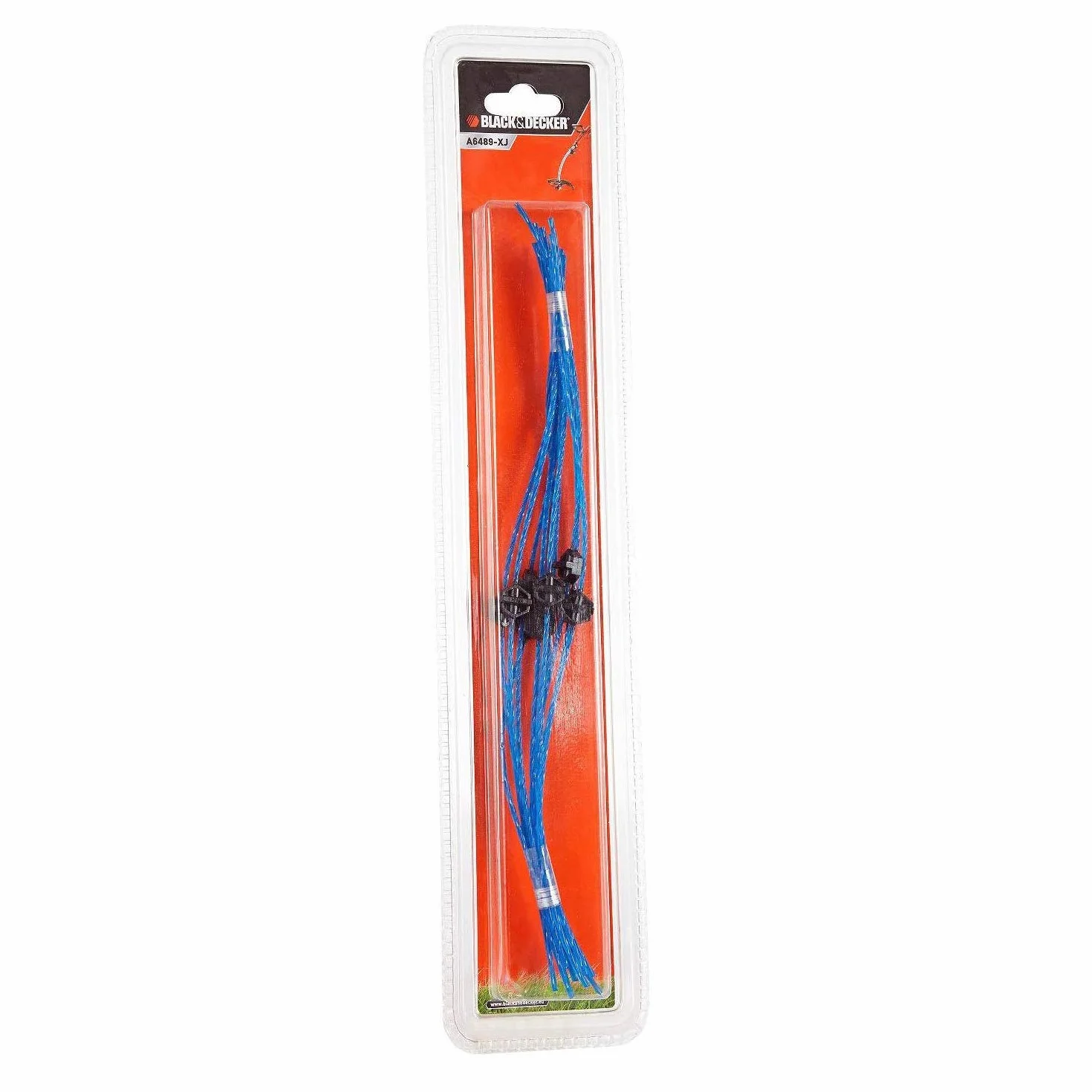 BLACK+DECKER A6489 Pack de 10 Hilos Trenzados HDL de 30 cm, 2.4 mm, Rojo, Repuesto Resistente y Duradero para Modelos GL8033, GL9035, GL9035KIT, GL7033, STC5433