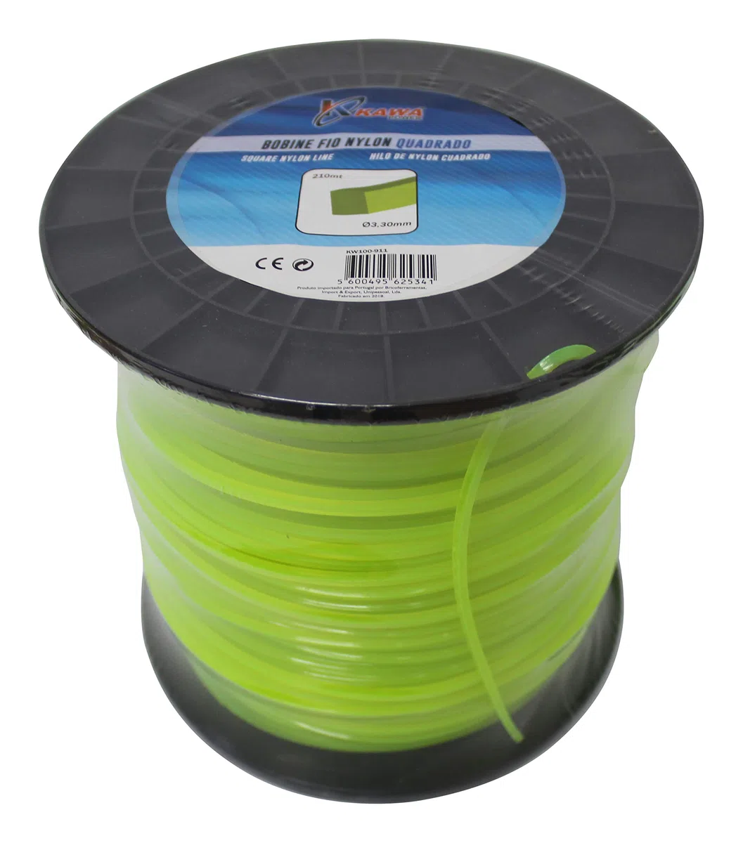 Hilo de nylon para desbrozadoras 3,3MM 210mt cuadrado Kawapower - Bricoferr