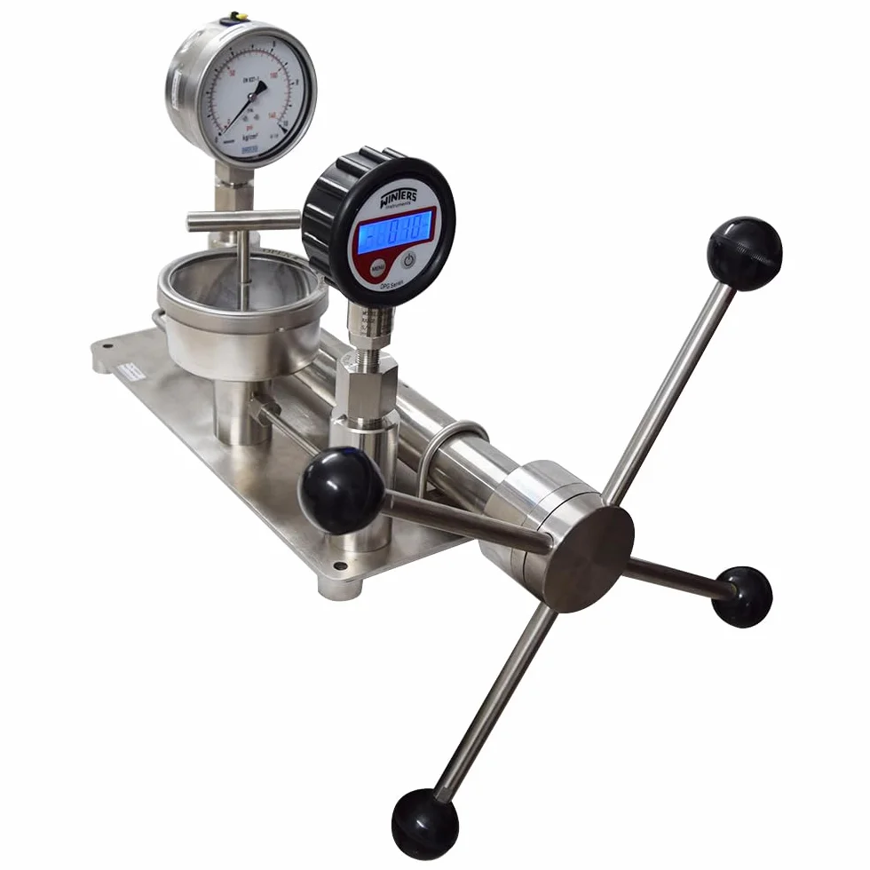 *Envío el mismo día* Calibrador de presión y vacío de mesa (rango: 0-400 kg/cm²) para laboratorios de calibración, productos farmacéuticos y petroquímicos Modelo: AI-PCAL 1