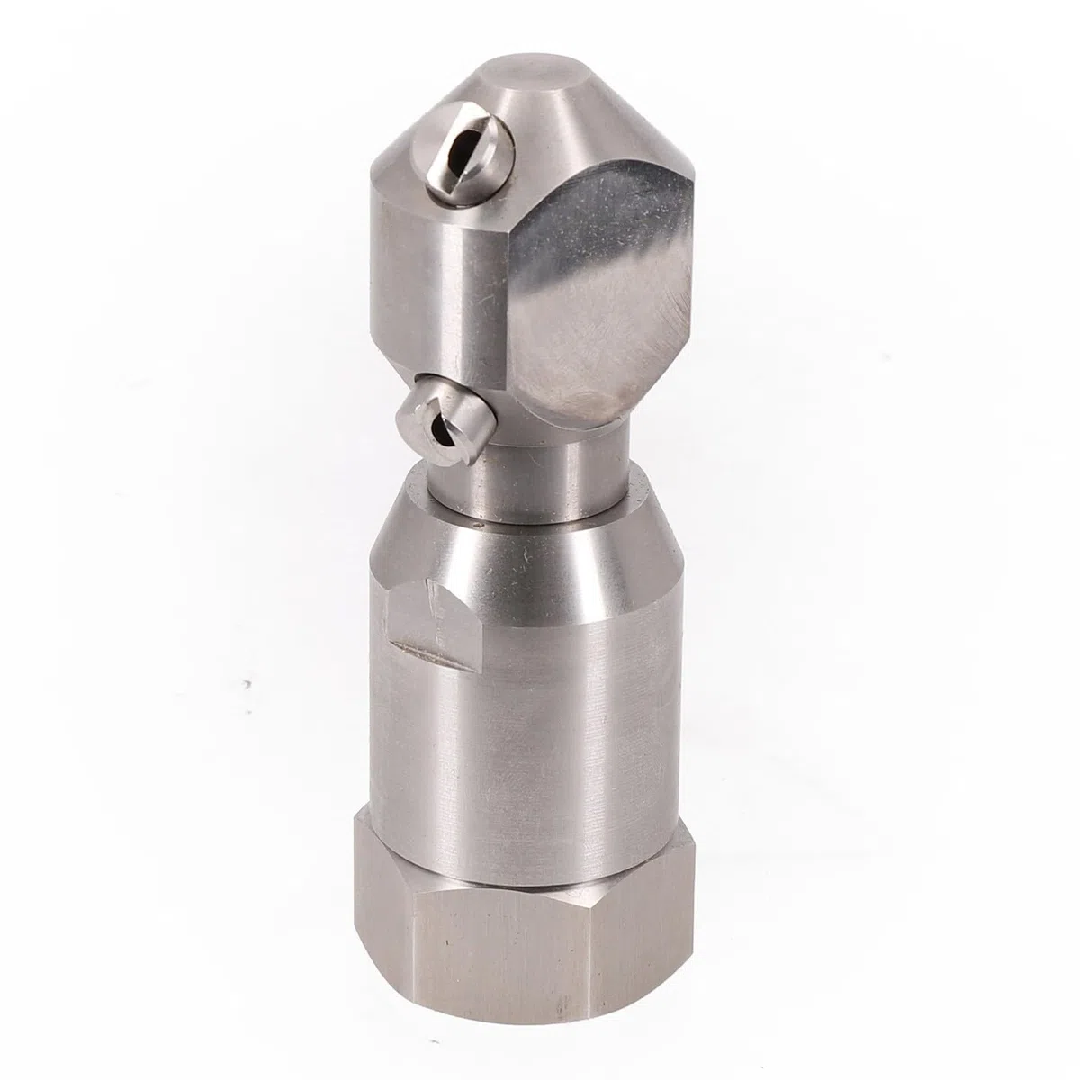 Boquilla de lavado de tanques de acero inoxidable giratorio de 360 grados, 1/2 pulgada, para limpiar tanques de hasta 8 pies de diámetro